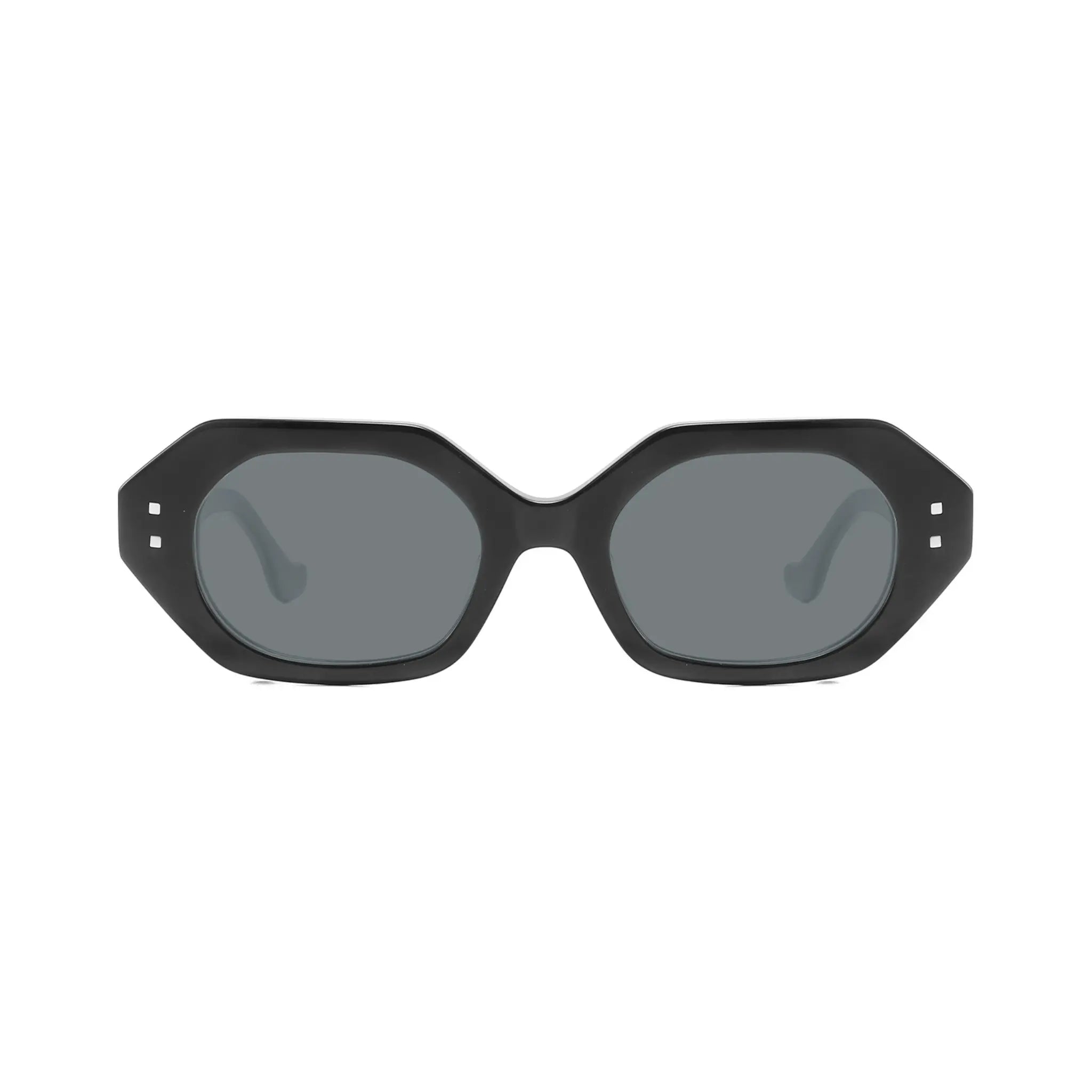 Betty’s Retro Shades Bettina sunglasses in black with dark grey lenses