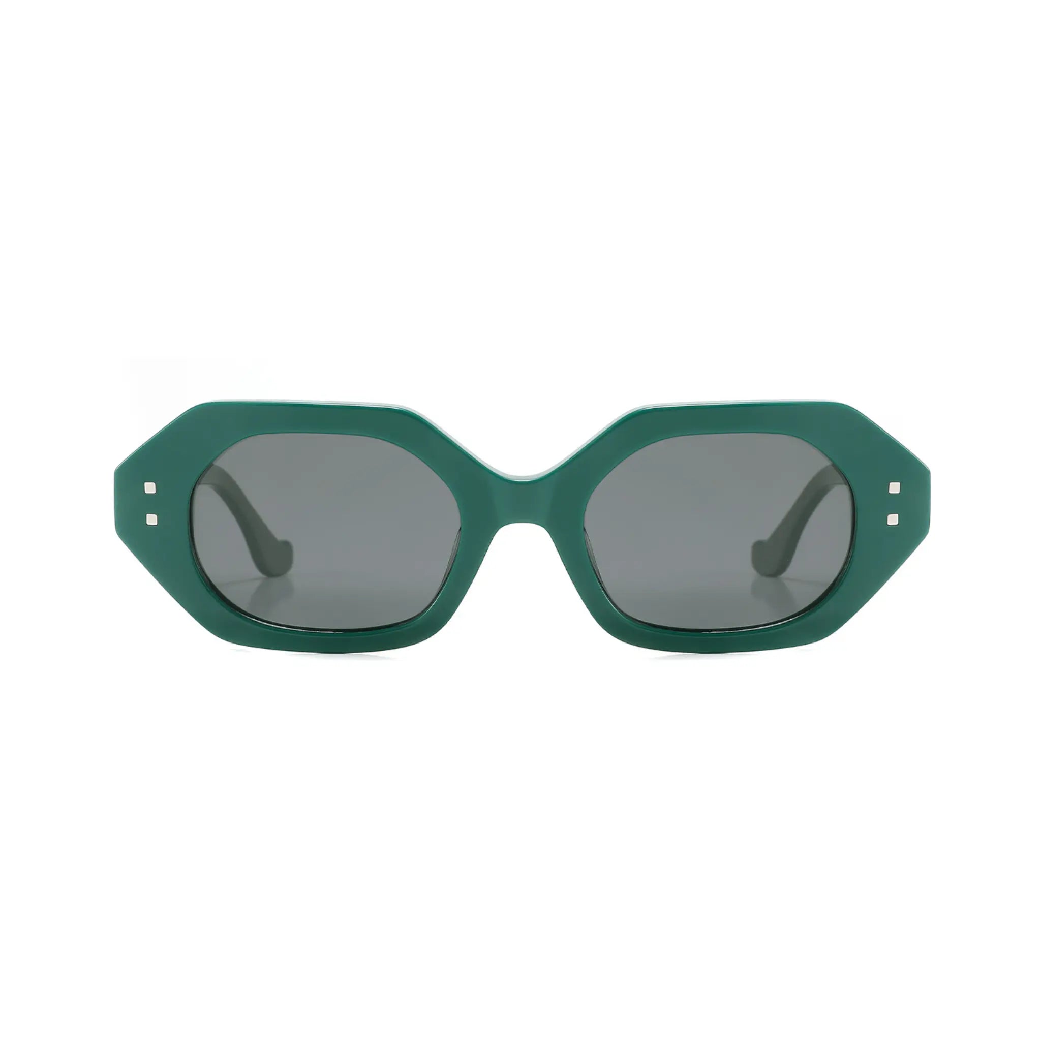 Betty’s Retro Shades Bettina sunglasses in green with dark grey lenses