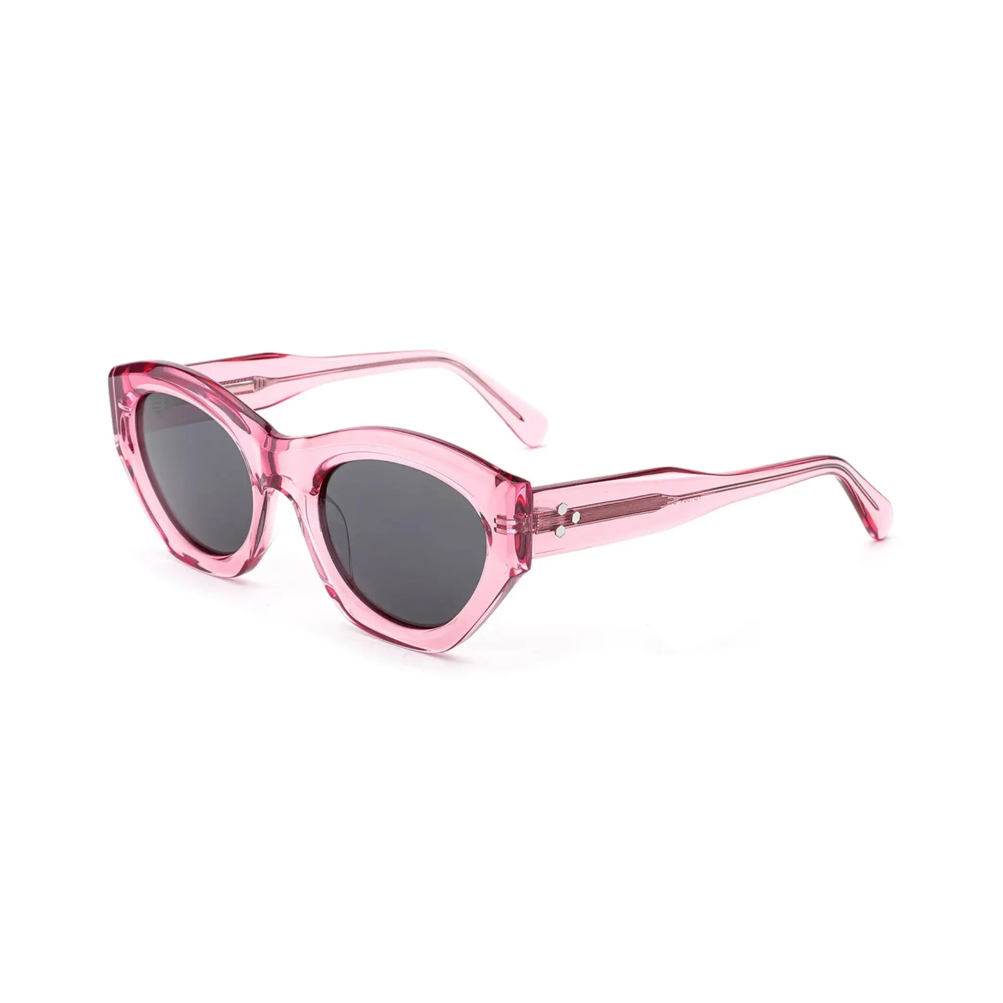 Betty’s Retro Shades Candy sunglasses in clear pink with dark grey lenses