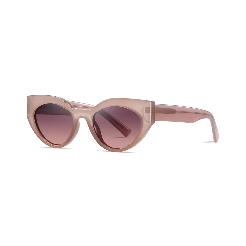 Betty’s Retro Shades Carlotta sunglasses in brown with sunset gradient lenses