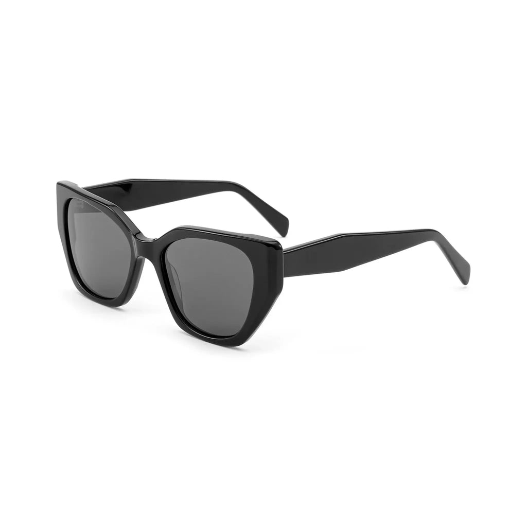 Betty’s Retro Shades Celeste sunglasses in black with dark grey lenses
