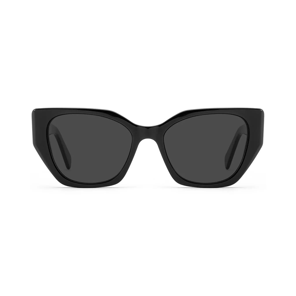 Betty’s Retro Shades Celeste sunglasses in black with dark grey lenses