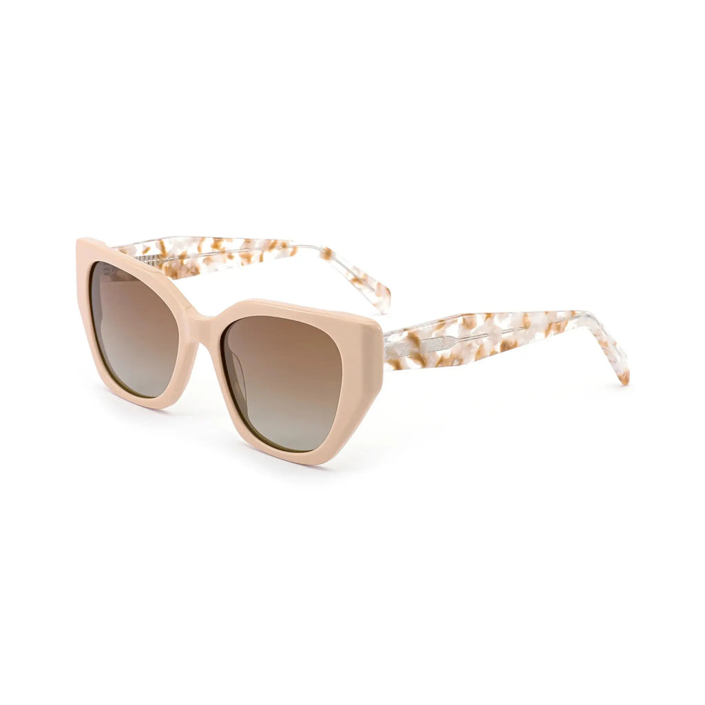 Betty’s Retro Shades Celeste sunglasses in pink with amber lenses