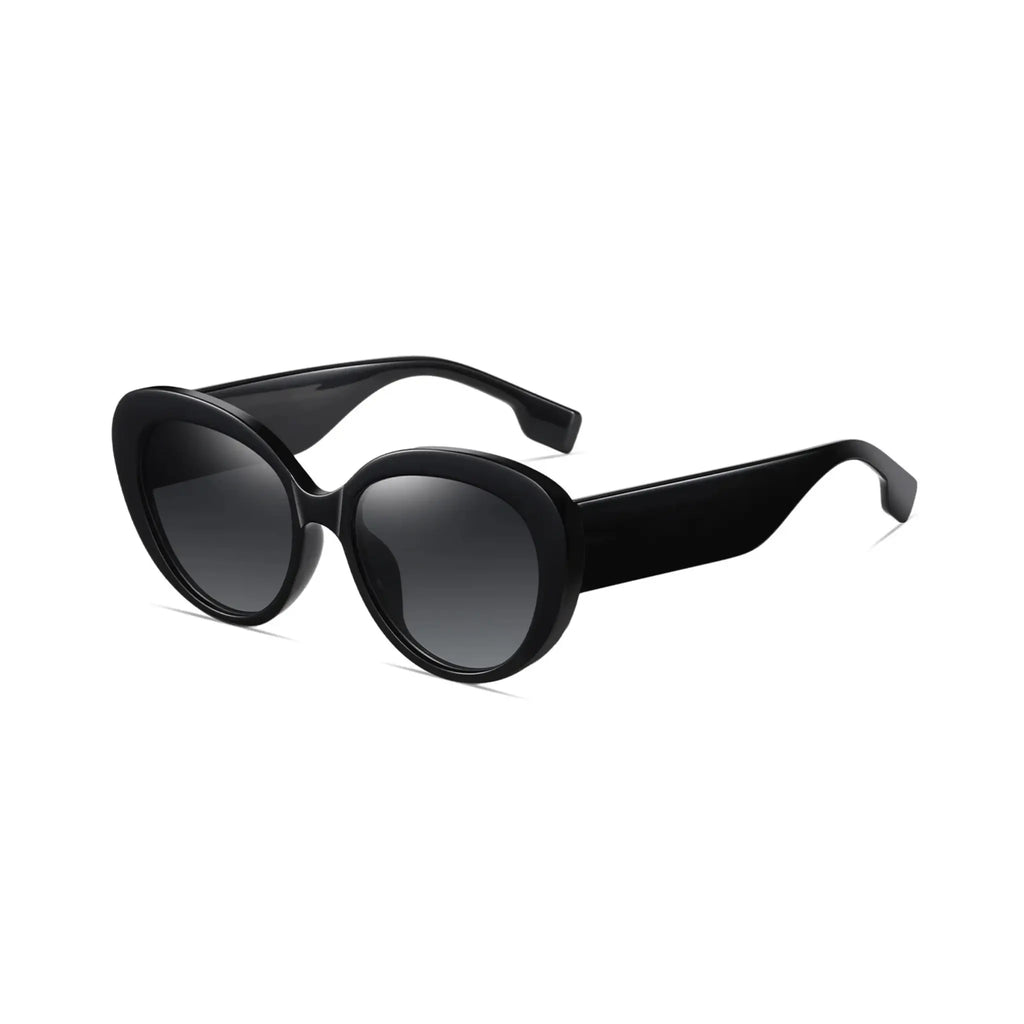 Betty’s Retro Shades Charlene sunglasses in black with dark grey lenses