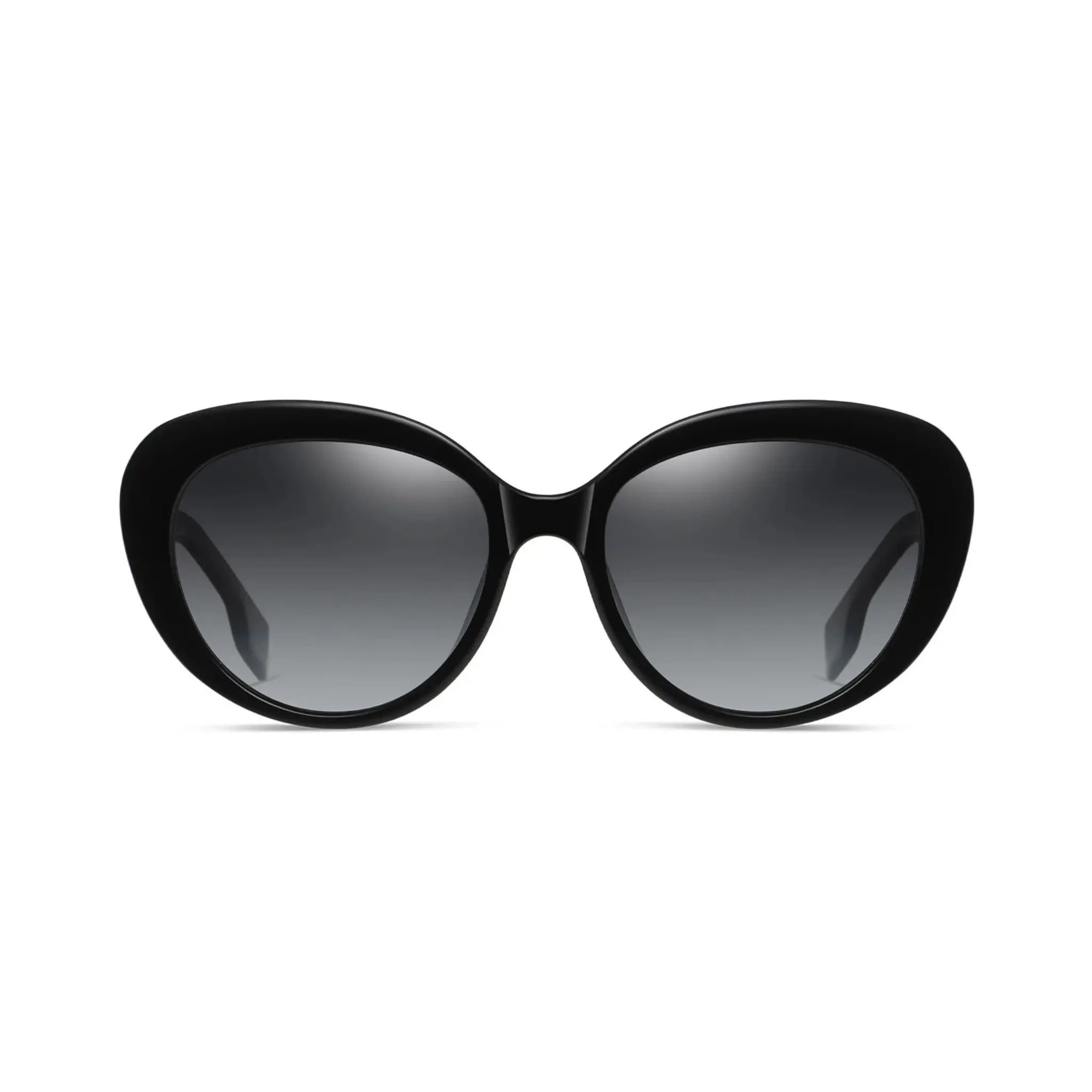 Betty’s Retro Shades Charlene sunglasses in black with dark grey lenses