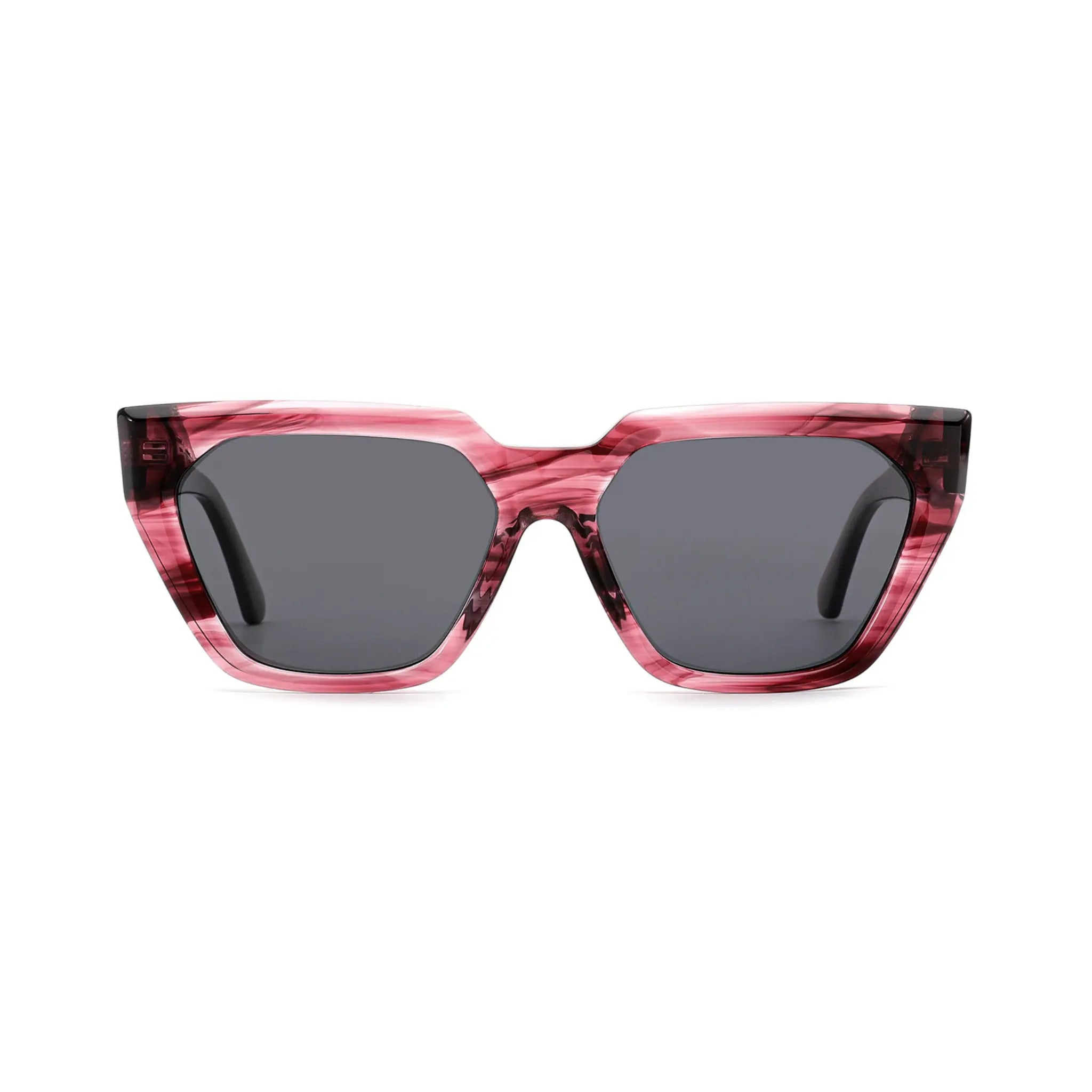 Betty’s Retro Shades Cora sunglasses in marbled red with dark grey lenses