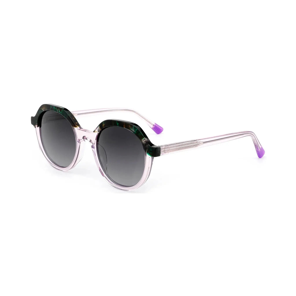 Betty’s Retro Shades Dotty sunglasses in marbled purple with grey gradient lenses