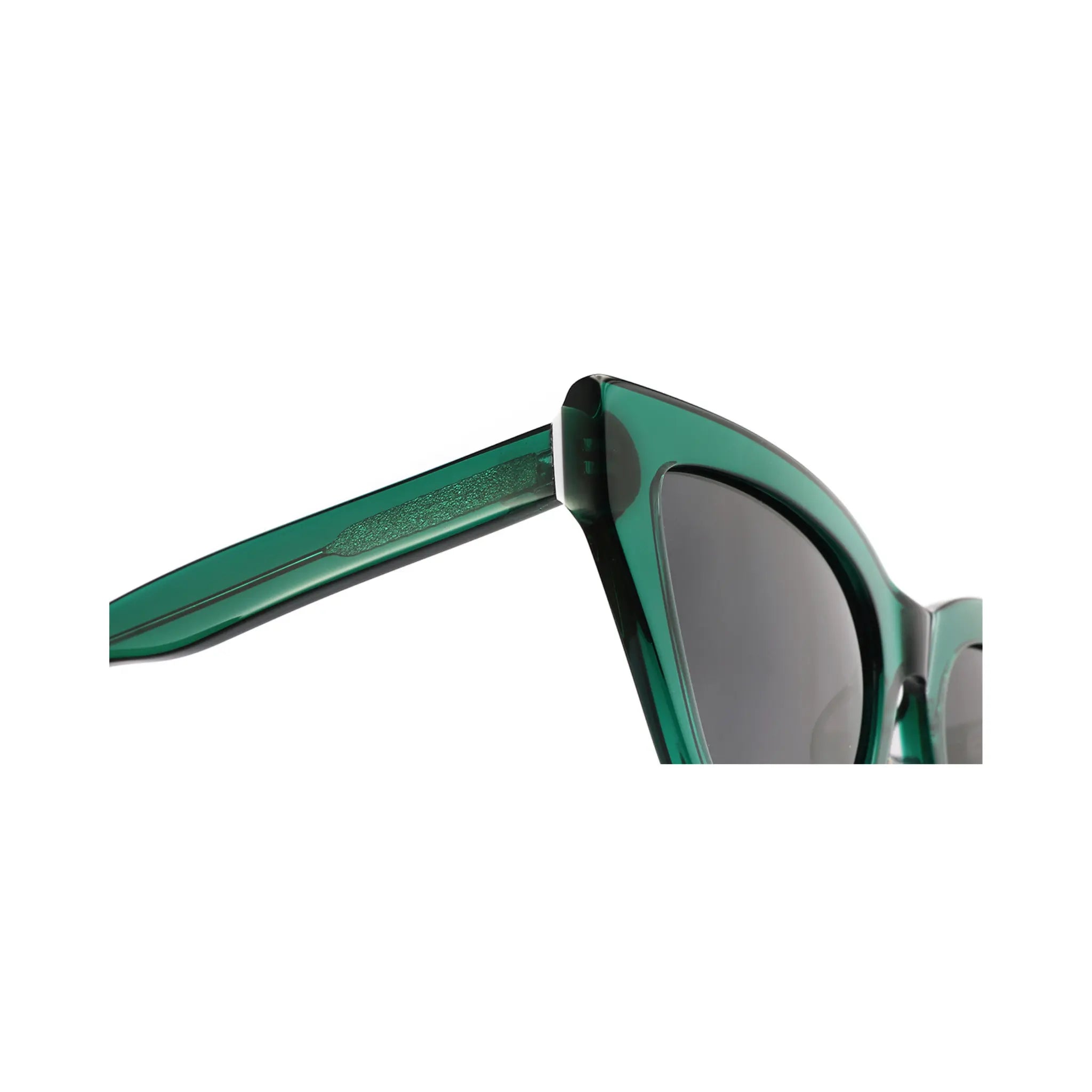 Betty’s Retro Shades Faye sunglasses in clear green with dark grey lenses