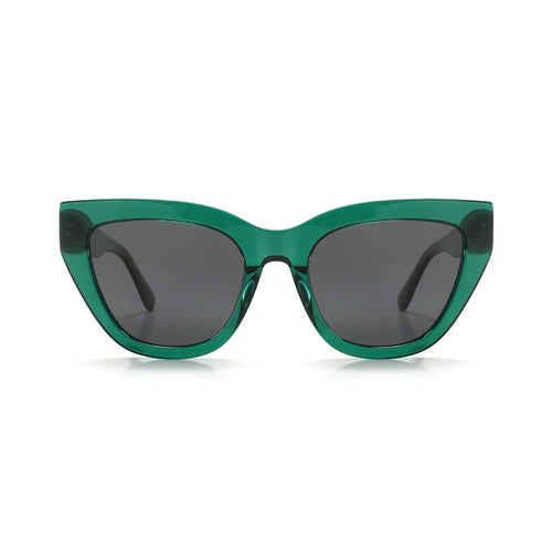 Betty’s Retro Shades Faye sunglasses in clear green with dark grey lenses