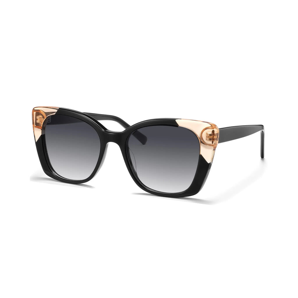 Betty’s Retro Shades Gloria sunglasses in marbled black with grey gradient lenses
