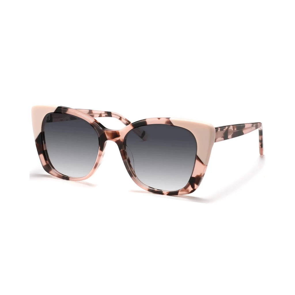 Betty’s Retro Shades Gloria sunglasses in marbled pink with grey gradient lenses