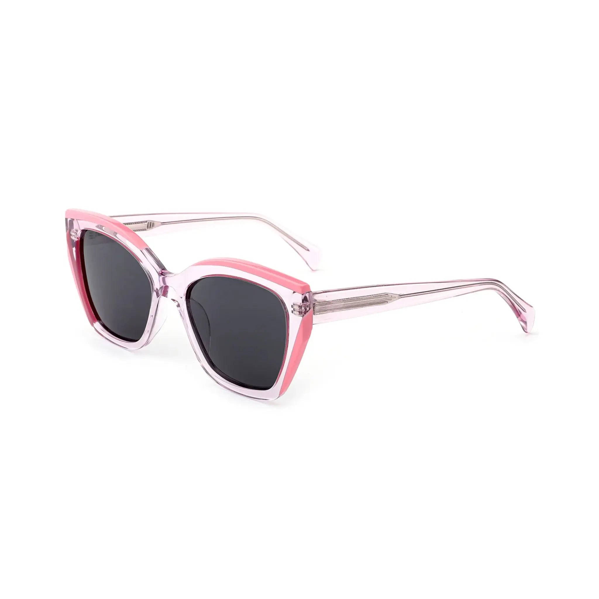 Betty’s Retro Shades Kitty sunglasses in marbled pink with dark grey lenses