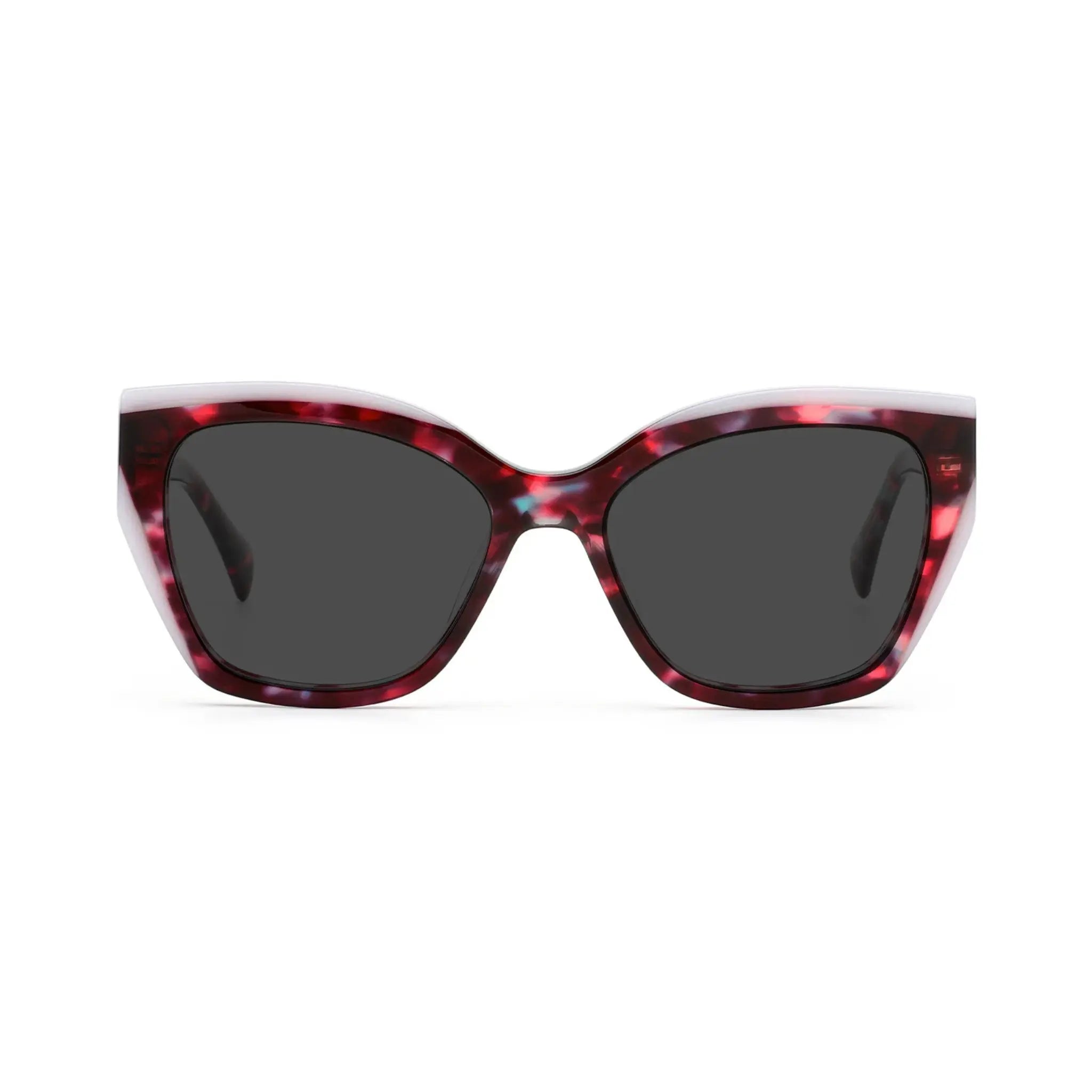 Betty’s Retro Shades Kitty sunglasses in marbled rose with dark grey lenses