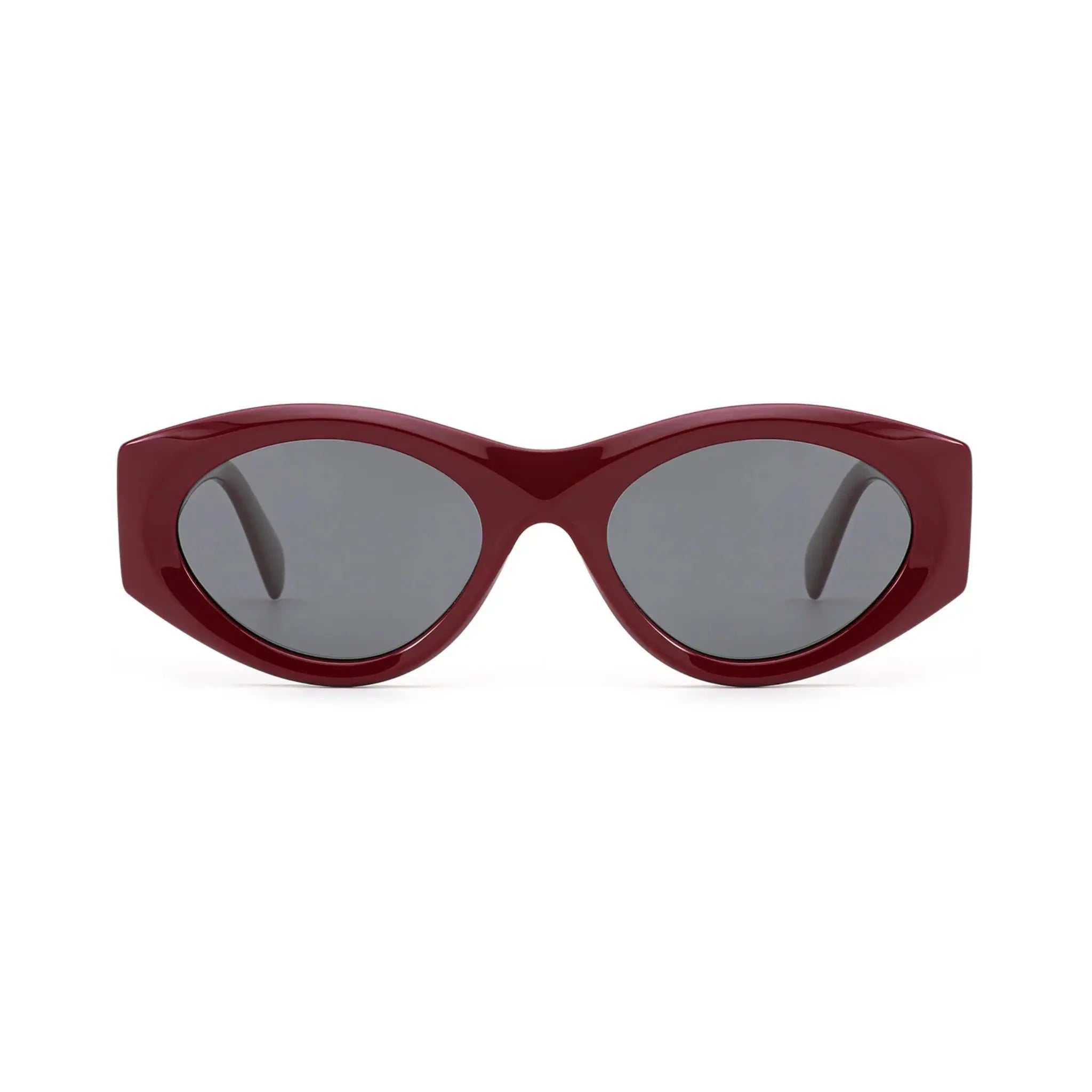 Betty’s Retro Shades Loretta sunglasses in wine red with dark grey lenses