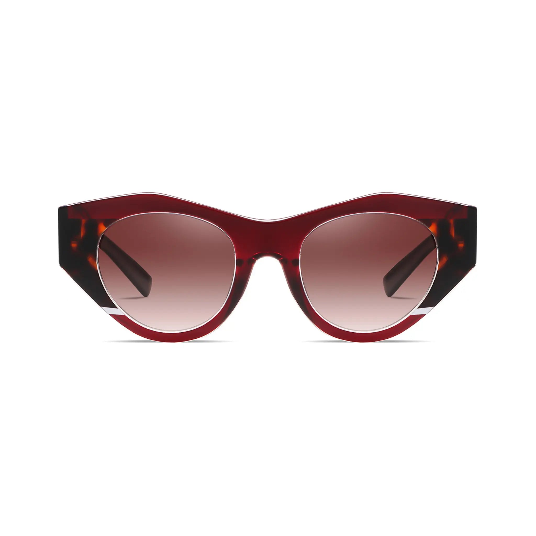 Betty’s Retro Shades Marilyn sunglasses in marbled brown with amber gradient lenses