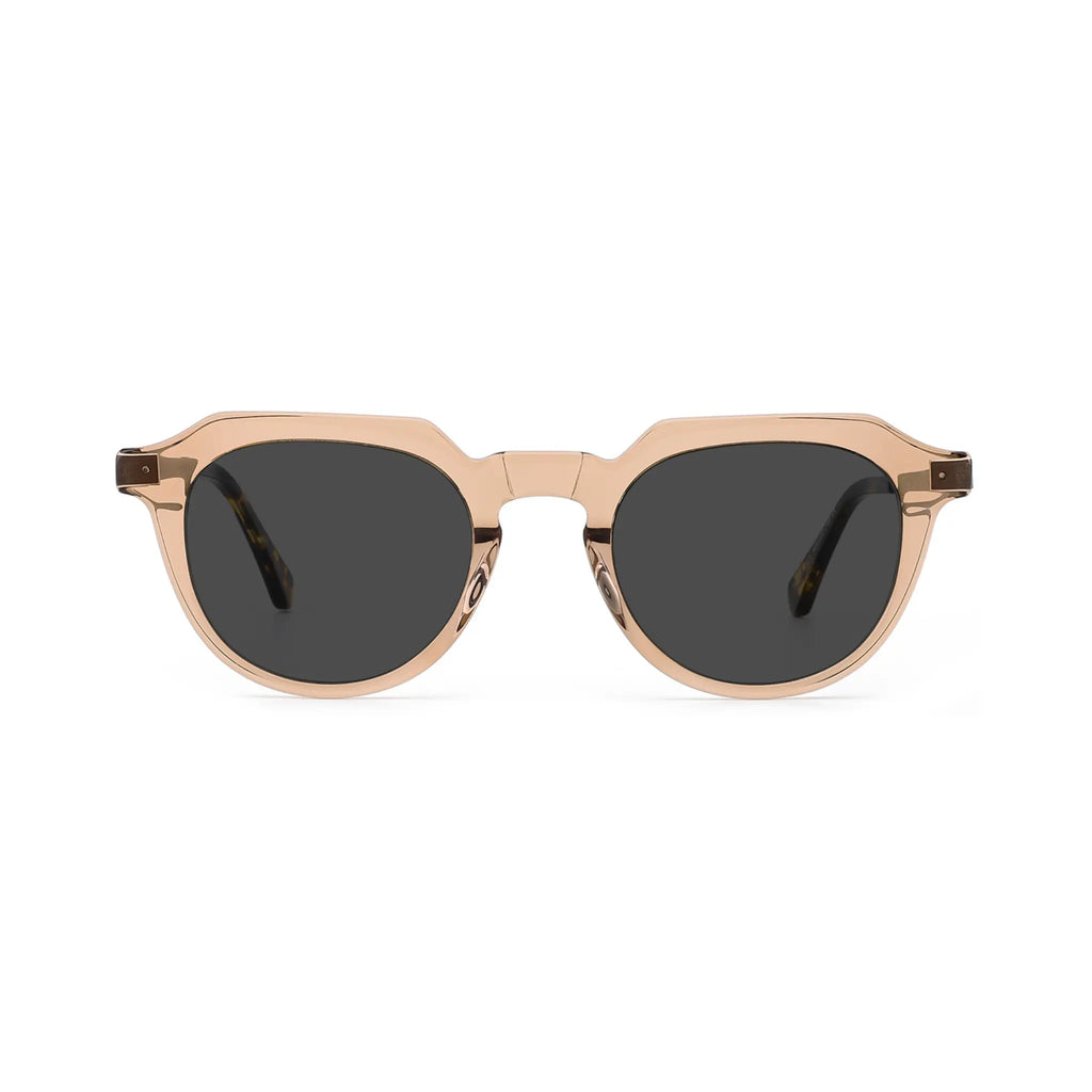 Betty’s Retro Shades Opal sunglasses in amber with dark grey lenses