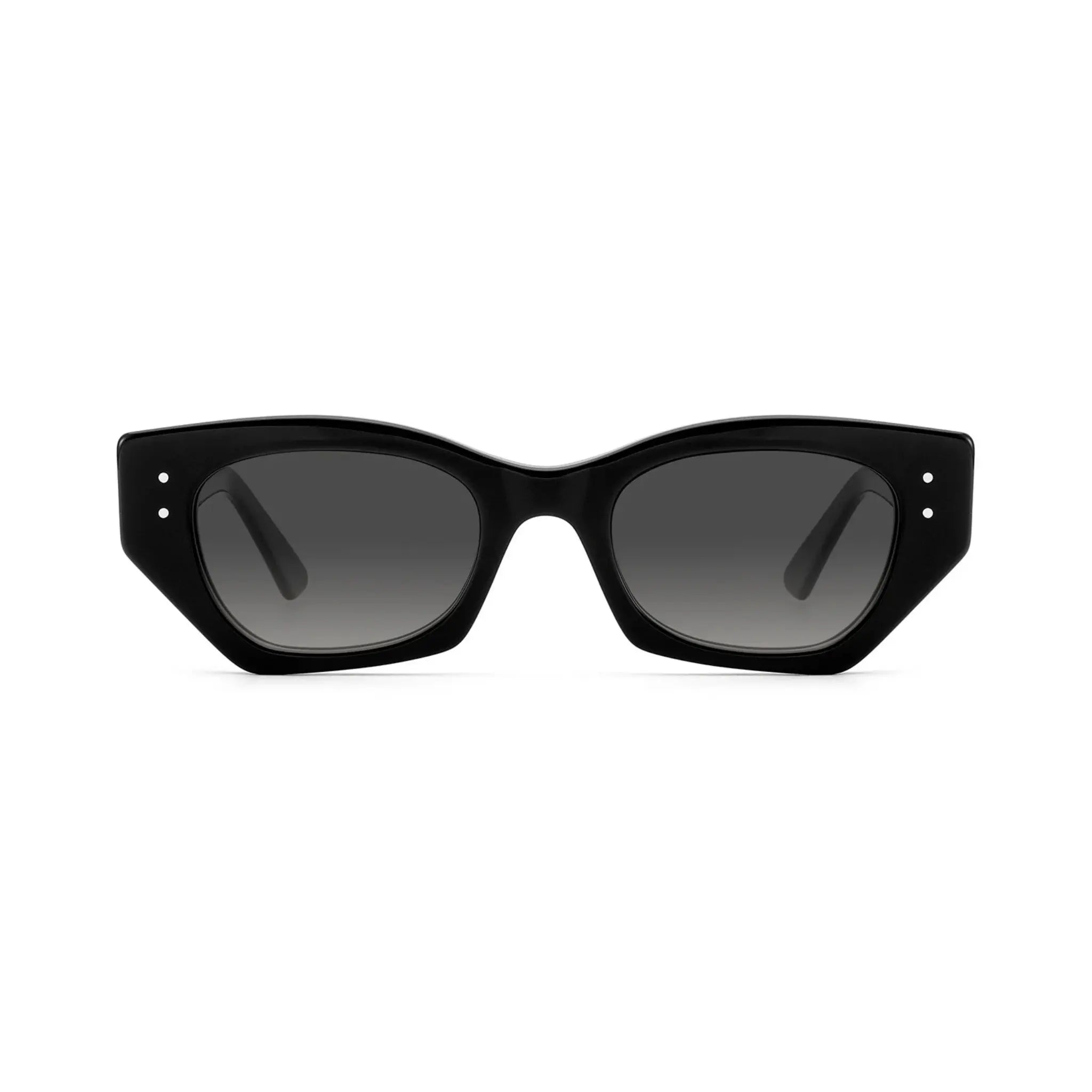 Betty’s Retro Shades Phyllis sunglasses in black with grey gradient lenses