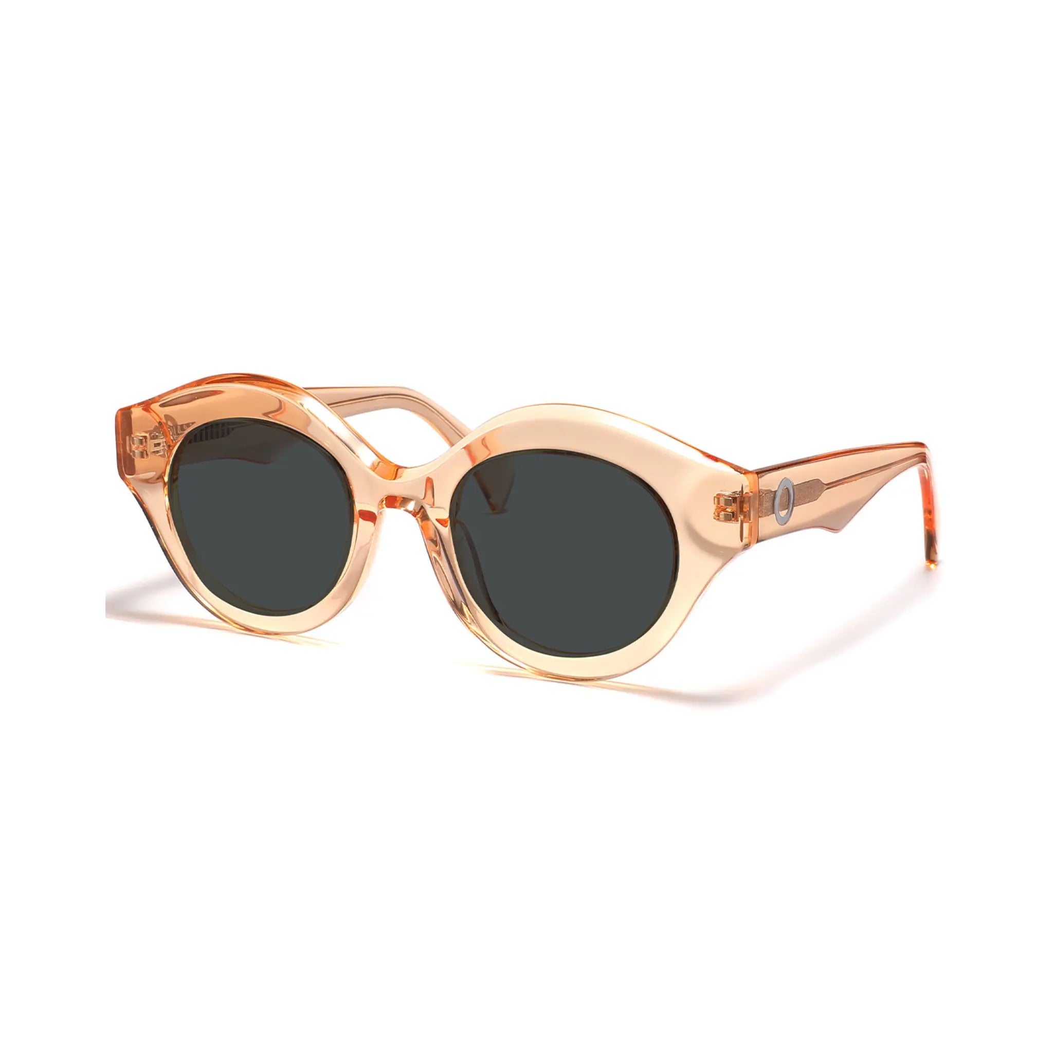 Betty’s Retro Shades Posey sunglasses in amber with dark grey lenses