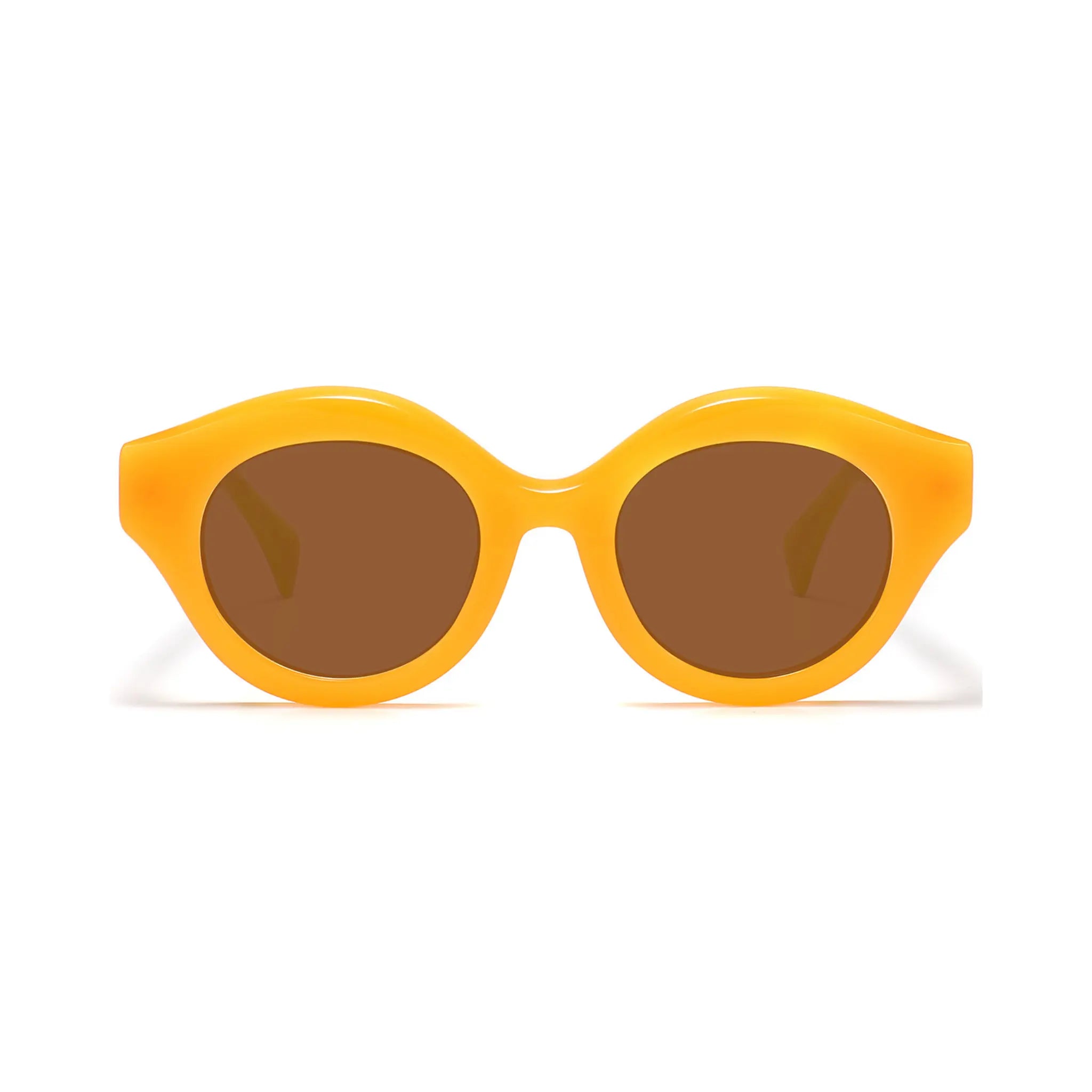 Betty’s Retro Shades Posey sunglasses in honey with amber lenses