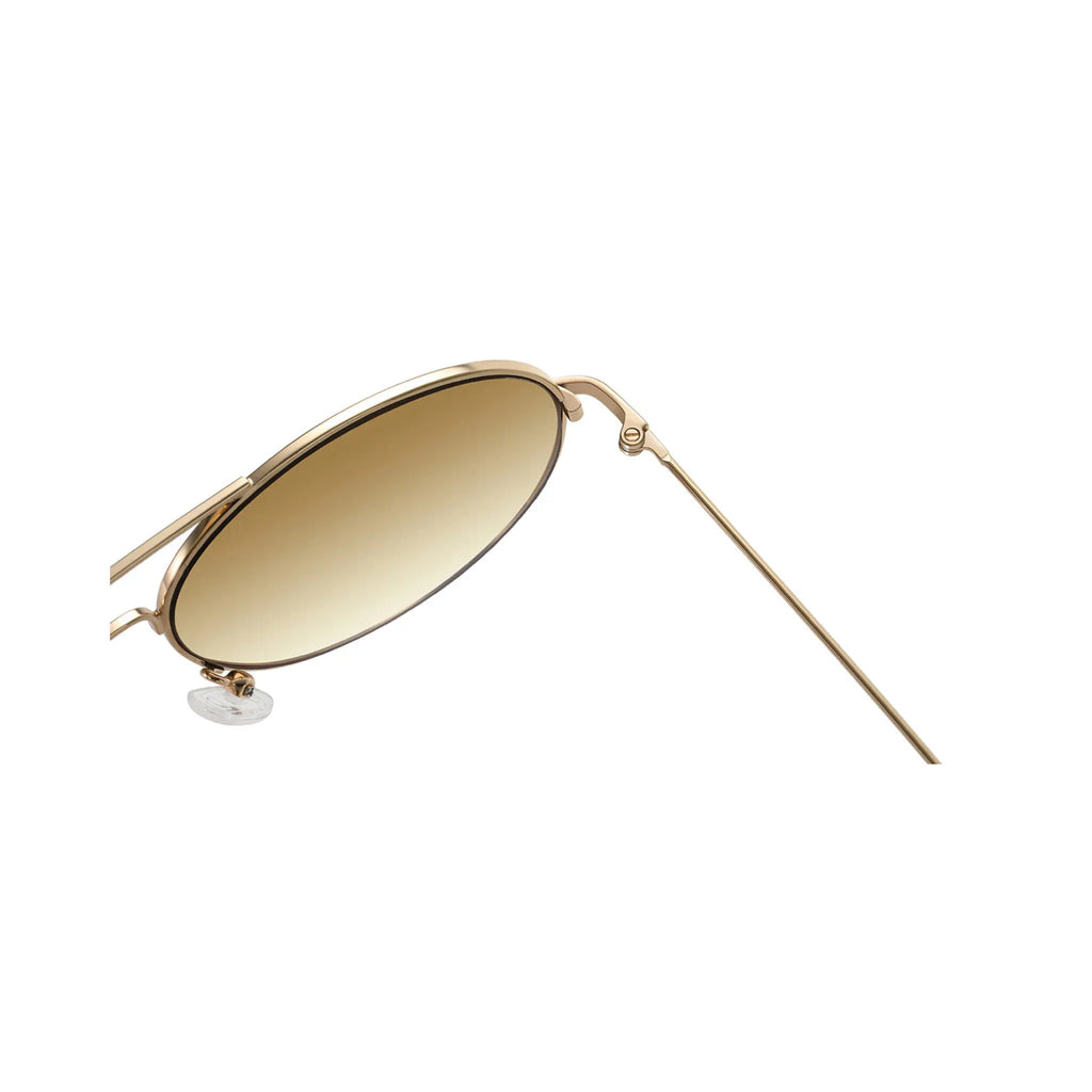 Betty’s Retro Shades Renee sunglasses in gold with amber gradient lenses