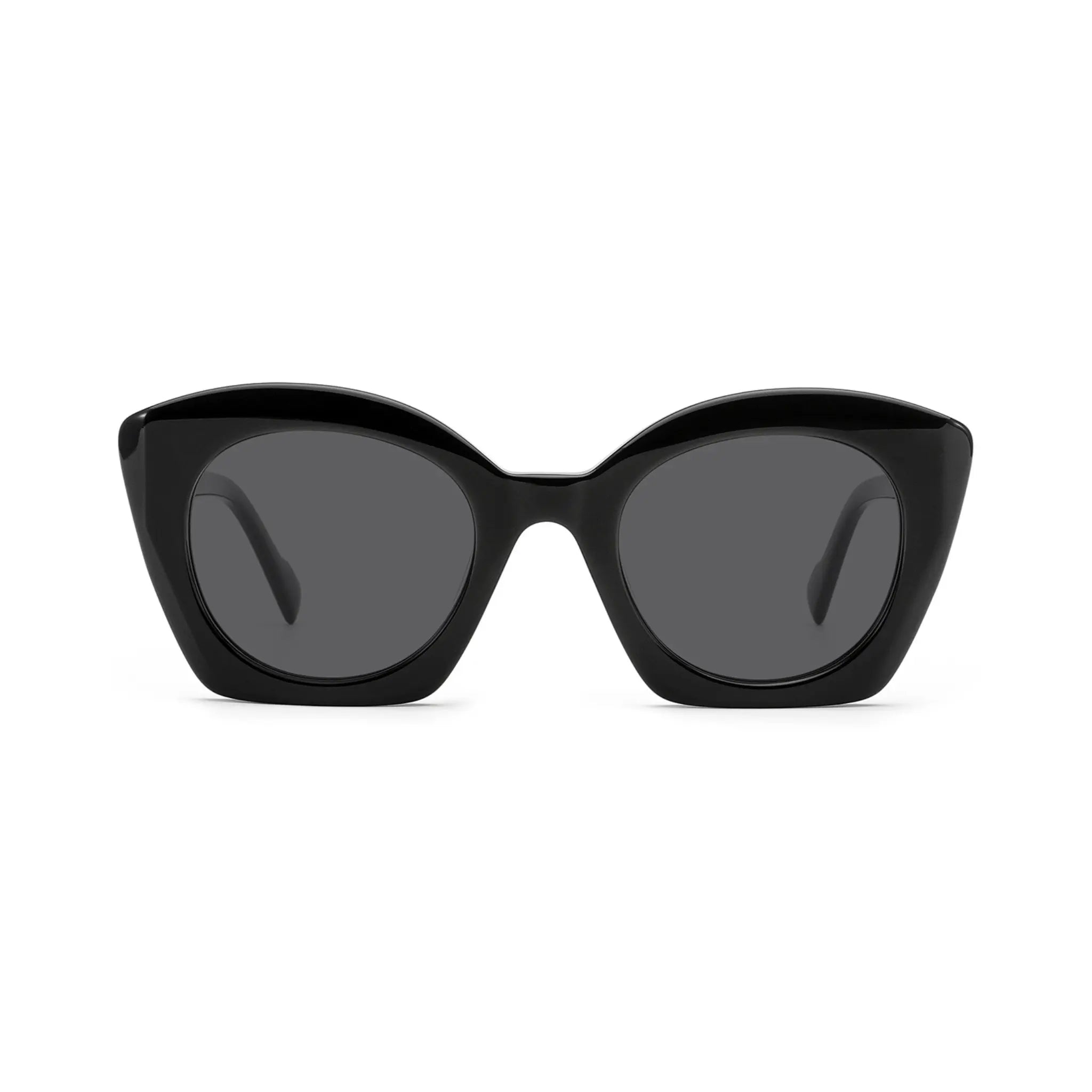 Betty’s Retro Shades Stella sunglasses in black with dark grey lenses