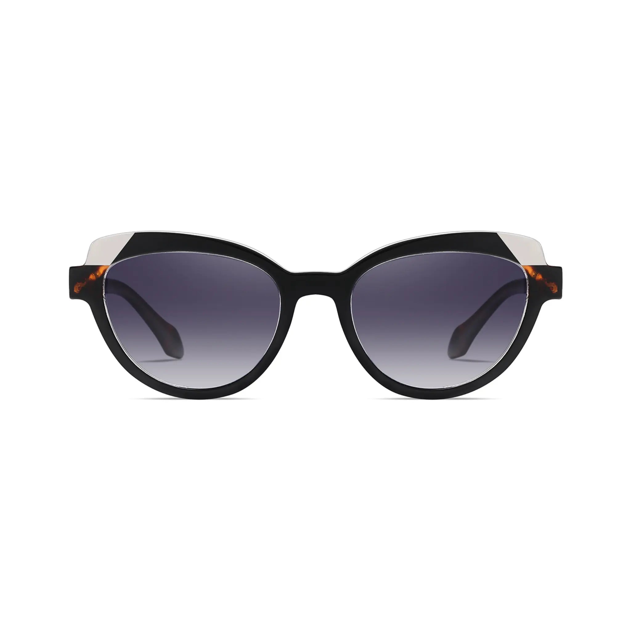 Betty’s Retro Shades Sylvia sunglasses in marbled black with grey gradient lenses